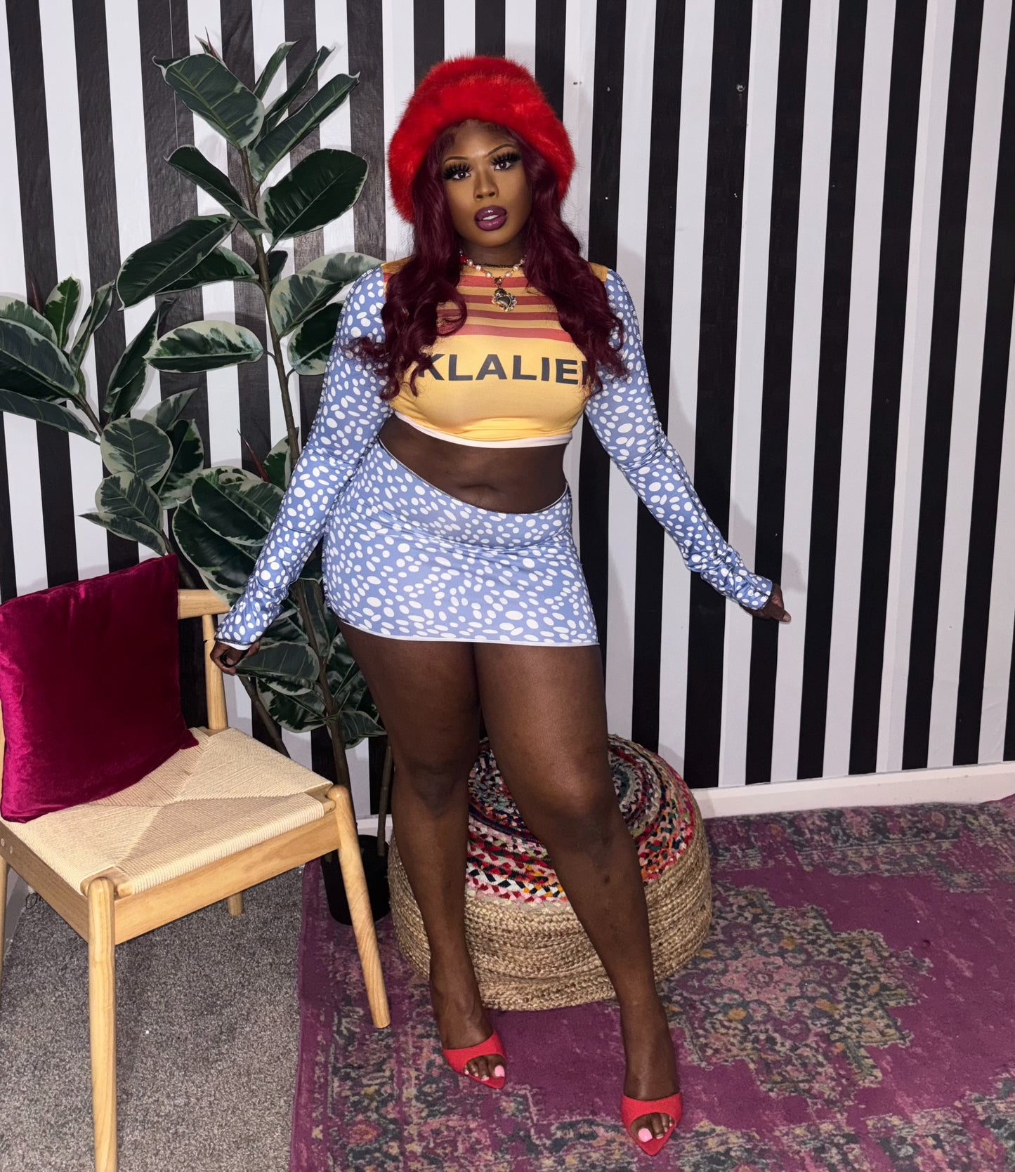 “Sporty” skirt set