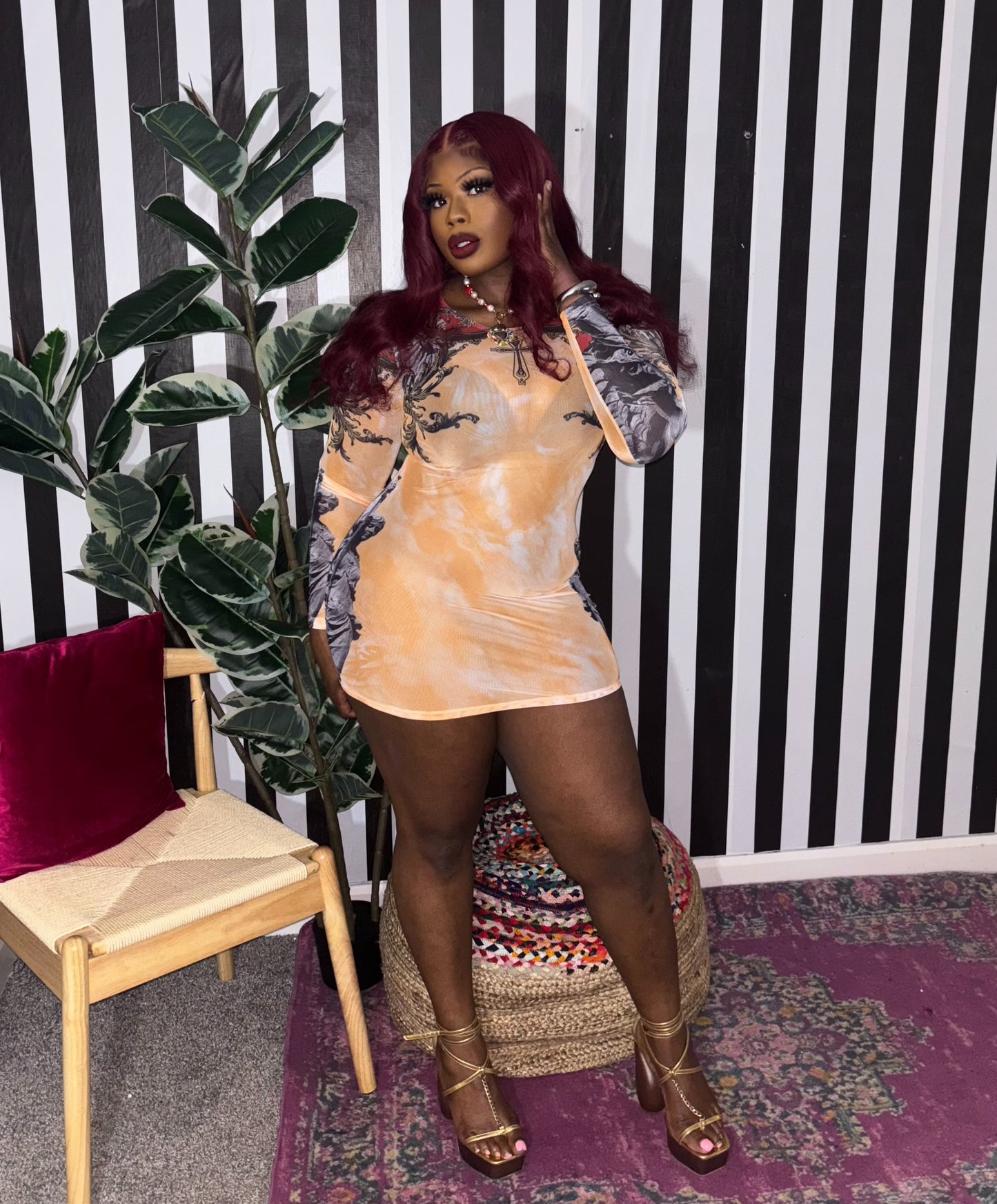 “Tattoo” mini dress