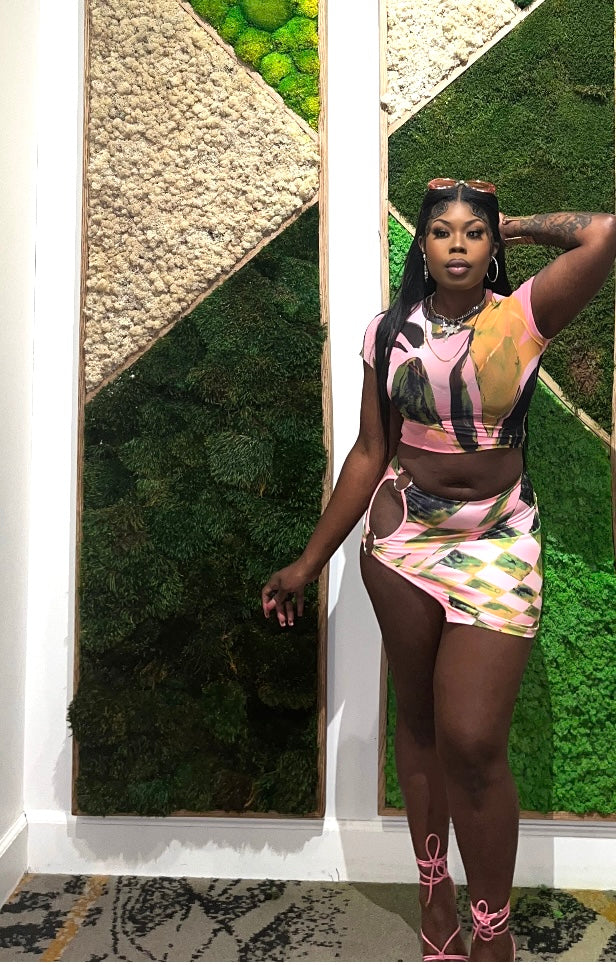 “sunset” skirt set