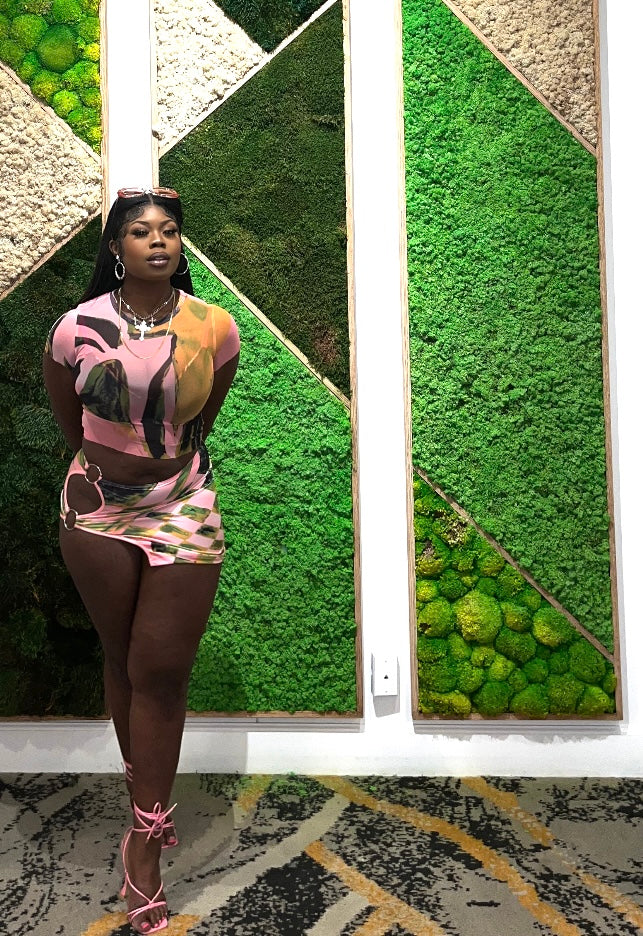 “sunset” skirt set